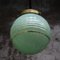 Lampe à Suspension Clichy en Verre Reeded Vert, France 2