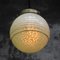 Lampe à Suspension Clichy en Verre Reeded Vert, France 7