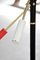 Lampadaire Diabolo à Contrepoids Tricolore, Italie, 1950 10