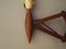 Lampada da parete in teak di Lyfa, Danimarca, anni '70, Immagine 7