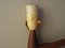Lampada da parete in teak di Lyfa, Danimarca, anni '70, Immagine 8