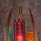 Grande Lampe de Bureau Mid-Century avec Abat-jours en Verre de Différentes Couleurs et Éléments en Bois, États-Unis, 1960s 6