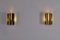 Appliques Murales en Laiton, Suède, 1960s, Set de 2 4