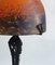 Lampada Art Déco in ferro battuto e foglie di ginko attribuita a Muller Frères per Muller Freres / Edgar Brandt, anni '30, Immagine 3