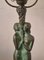Lampe de Bureau Grace Scandinave en Bronze avec Socle en Marbre Vert, 1930s 5