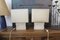 Lampes de Bureau en Travertin, 1970s, Set de 2 1