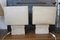 Lampes de Bureau en Travertin, 1970s, Set de 2 2