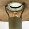 Lampe de Bureau Ronde Art Déco en Laiton et Verre, Italie, 1930s 8