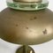 Art Deco Italian Round Brass and Glass Table Lamp, 1930s 13