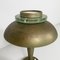 Lampada da tavolo Art Déco rotonda in ottone e vetro, Italia, anni '30, Immagine 11