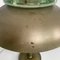 Lampada da tavolo Art Déco rotonda in ottone e vetro, Italia, anni '30, Immagine 14
