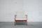 Danish Modern White Wool & Teak Easy Chair, 1960s, Image 3
