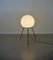 Lampada da terra tripode con globo grande in vetro bianco di Bega Leuchten KG, Germania, anni '60, Immagine 11