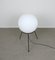 Lampada da terra tripode con globo grande in vetro bianco di Bega Leuchten KG, Germania, anni '60, Immagine 15