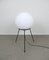 Lampadaire Tripode avec Grand Globe en Verre Blanc par Bega Leuchten KG, Allemagne, 1960s 1