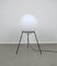 Lampadaire Tripode avec Grand Globe en Verre Blanc par Bega Leuchten KG, Allemagne, 1960s 4