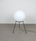 Lampadaire Tripode avec Grand Globe en Verre Blanc par Bega Leuchten KG, Allemagne, 1960s 3