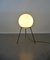 Lampadaire Tripode avec Grand Globe en Verre Blanc par Bega Leuchten KG, Allemagne, 1960s 13