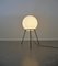 Lampada da terra tripode con globo grande in vetro bianco di Bega Leuchten KG, Germania, anni '60, Immagine 12