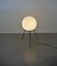 Lampadaire Tripode avec Grand Globe en Verre Blanc par Bega Leuchten KG, Allemagne, 1960s 10