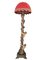 Lampadaire Mid-1800 en Bois Sculpté avec Putti et Oiseaux, 1850 6