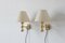 Lampade da parete placcate in oro a 24 carati di Hugo Asmussen, Danimarca, anni '70, set di 2, Immagine 1