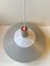 Vintage Gray Klasspendel Ceiling Lamp from Louis Poulsen, 1970s 4