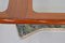 Mesa de comedor italiana de teca y mármol, años 60, Imagen 1