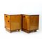 Mid-Century Bedside Tables in Oak and Walnut Veneer, Czechoslovakia, 1950s, Set of 2 8