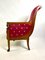 Empire Square Armchair with Gondola Back and Sculpted Egyptian Figures, Paris, France, 1810s 5