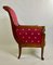 Empire Square Armchair with Gondola Back and Sculpted Egyptian Figures, Paris, France, 1810s 14