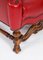 Set of Crimson Leather Chippendale Armchairs, 1920 11