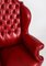 Set of Crimson Leather Chippendale Armchairs, 1920 10