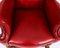 Set of Crimson Leather Chippendale Armchairs, 1920 16