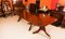 Antique Regency Mahogany Triple Pillar Dining Table, 1700s, Image 11
