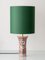 Antique Chinoiserie Delft-Style Faience Table Lamp by Géo Martel, Desvres, France, 1900s 1