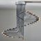 Italian Spiral Chrome Chandelier by Gaetano Sciolari, 1970s, Image 8