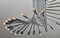 Italian Spiral Chrome Chandelier by Gaetano Sciolari, 1970s, Image 4