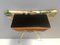 Unusual Ebonized Beech and Patterned Fabric Console Table with Drawer, Italy, 1950s, Image 10