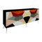 Italienisches Mid-Century Sideboard aus Glas & Messing, 1990er 2