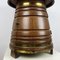 Vintage Barrel-Shaped Coppered Oak Bar Cabinet, 1950s 2