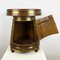 Vintage Barrel-Shaped Coppered Oak Bar Cabinet, 1950s 5
