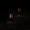Copper Table Lamp in Cast Iron, 1960s, Set of 2 6
