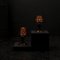 Copper Table Lamp in Cast Iron, 1960s, Set of 2 5