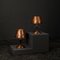 Copper Table Lamp in Cast Iron, 1960s, Set of 2 4