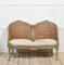 Bemaltes und vergoldetes Canape Sofa aus vergoldetem Holz 1