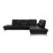 Schwarzes Loft Leder Ecksofa von Joop 10