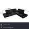 Schwarzes Loft Leder Ecksofa von Joop 2