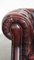 English Red Cowhide Chesterfield Club Chair with Decorative Nails 12