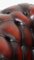 English Red Cowhide Chesterfield Club Chair with Decorative Nails 9